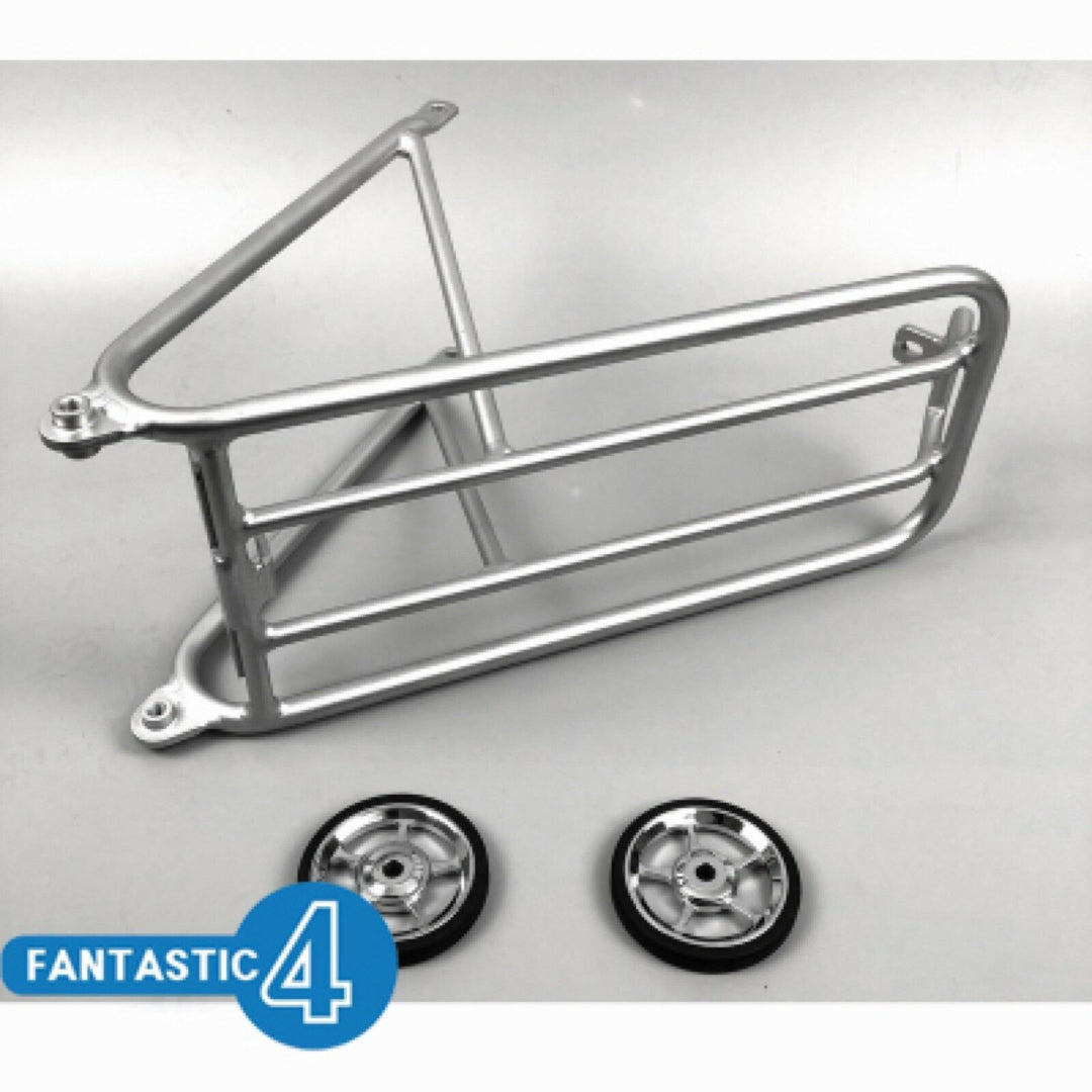 ACE Easy Wheels + Standard Type Rear Rack Set for Brompton Bicycle ...