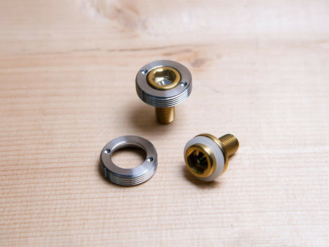 Ti Parts Workshop Titanium Crank Bolt Set for Brompton Bicycle