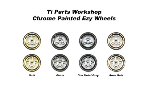 Ti Parts Workshop Chrome 66mm Aluminum Eazy Wheels for Brompton Bicycle
