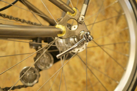 Ti Parts Workshop Ti Quick Release for Brompton Bicycle 1/2 Speed Rear Wheel