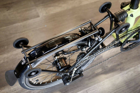 Ti Parts Workshop Titanium + Carbon Rear Rack for Brompton Bicycle