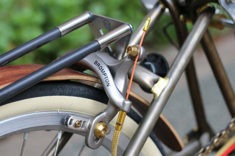 Ti Parts Workshop Front/Rear Caliper Brake Titanium Bolt Set for Brompton Bicycle (Convert to Pre 2018 Brompton)