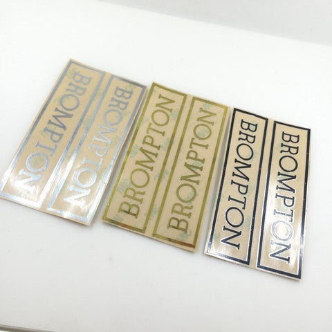 2016 Style Brompton Bicycle Metallic Frame Decal Sticker