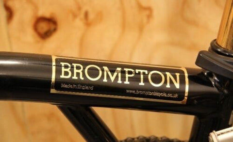 2013 Style Brompton Bicycle Metallic Frame Decal Sticker