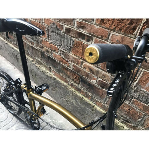 F+ Union Jack Aluminum Handlebar End Plug for Brompton Bicycle