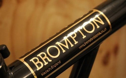 2016 Style Brompton Bicycle Metallic Frame Decal Sticker