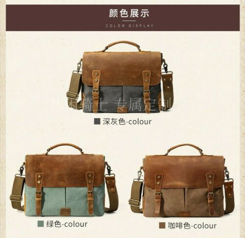 Fantastic4 Retro Style Leather Front Bag for Brompton Bicycle