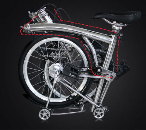 Fantastic4 Titanium Main Body Frame for Brompton Bicycle