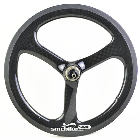 SMC Govan 16" 349 3 Spokes Carbon Wheelset for Brompton Bicycle