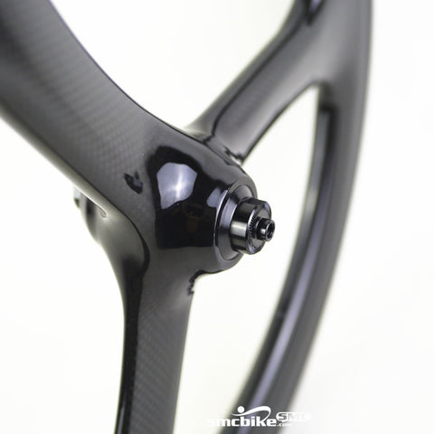 SMC Govan 16" 349 3 Spokes Carbon Wheelset for Brompton Bicycle