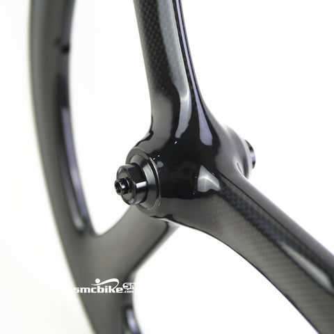 SMC Govan 16" 349 3 Spokes Carbon Wheelset for Brompton Bicycle