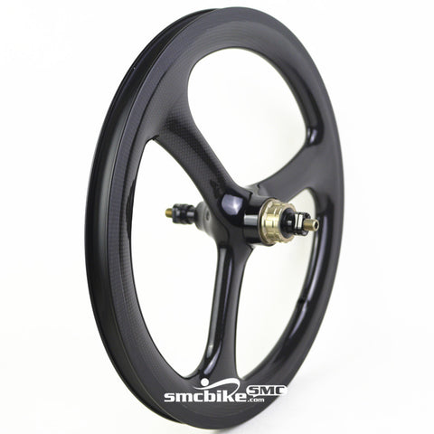SMC Govan 16" 349 3 Spokes Carbon Wheelset for Brompton Bicycle