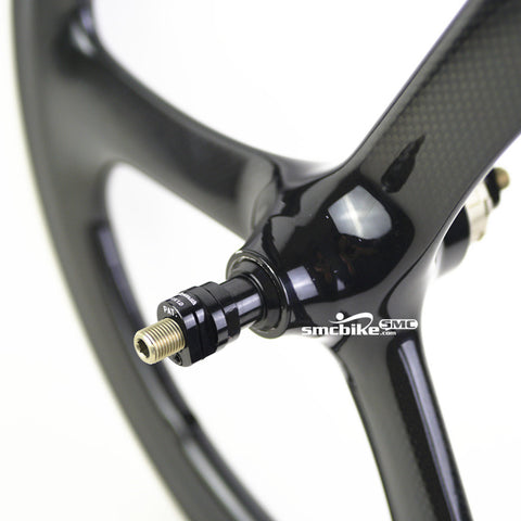 SMC Govan 16" 349 3 Spokes Carbon Wheelset for Brompton Bicycle